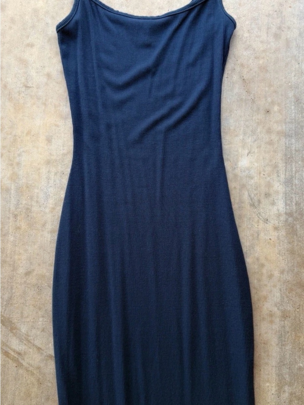 SKIMS Black Slim Spaghetti-Strap Maxi Dress - Picture 3 of 5